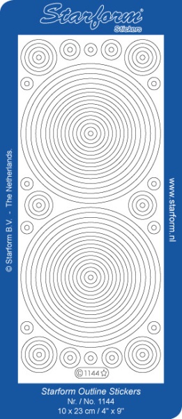 Starform sticker cirkels goud 1144 (Locatie: G030)