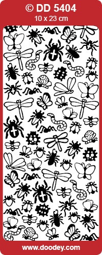 Stickervel dieren zilver DD5404 (Locatie: B092 )