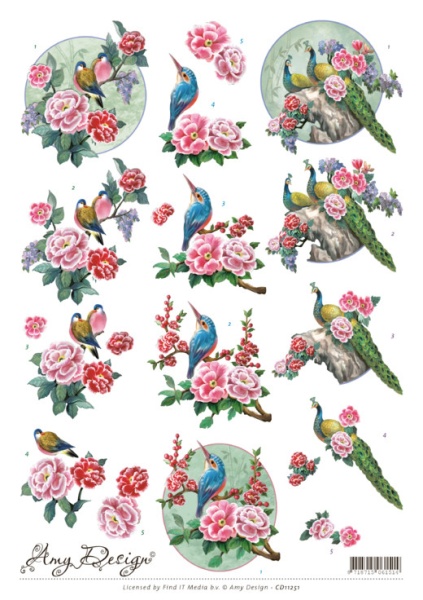 Amy Design knipvel vogels CD11251 (Locatie: 2811)