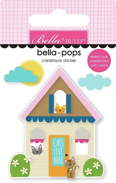 Bella BLVD Sticker Cats Live Here BB2281 (Locatie: i255)