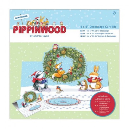 Docrafts Card Kit Pippinwood Christmas PMA169906 (Locatie: 1732)