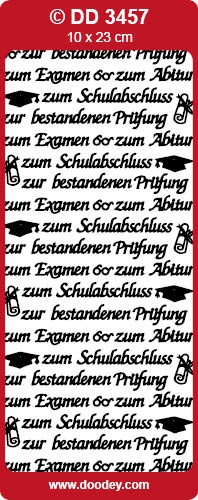 Doodey sticker zilver DD3457 (Locatie: BB128)