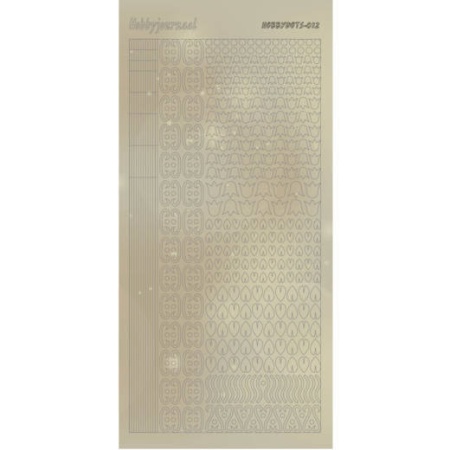 Hobbydots stickervel glitter goud STDP121 (Locatie: u263)