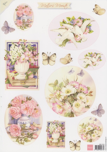 Marianne Design knipvel bloemen MB0153 (Locatie: 2795)