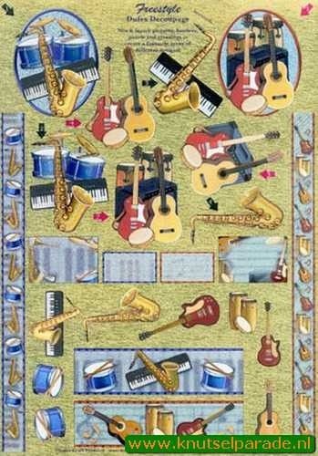 Metallic knipvel muziek 111740149 (Locatie: 0145)