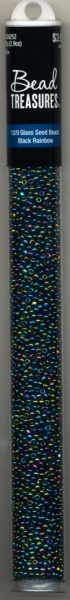 Rocailles glas 12/0 Black Rainbow 2 mm. 85 gr. 2030252