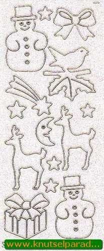 Starform sticker glitter kerst goud 9551 (Locatie: X036 )