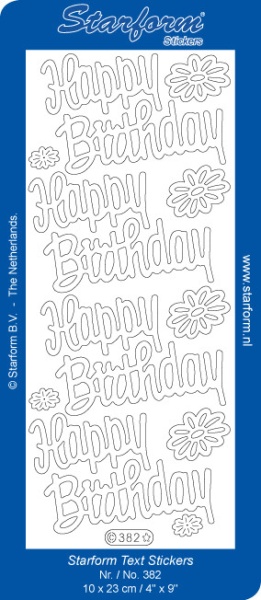 Starform sticker glitter zilver/goud 382 (Locatie: HH119)