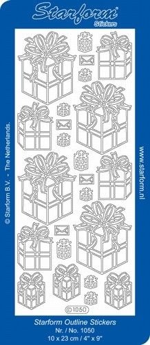 Starform stickervel pakjes goud 1050 (Locatie: PP178)