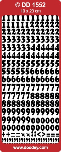 Stickervel alfabet cijfers koper DD1552 (Locatie: ZZ080)