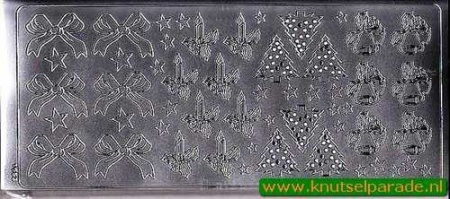 Stickervel zilver kerst 1653 (Locatie: ZZ096 )