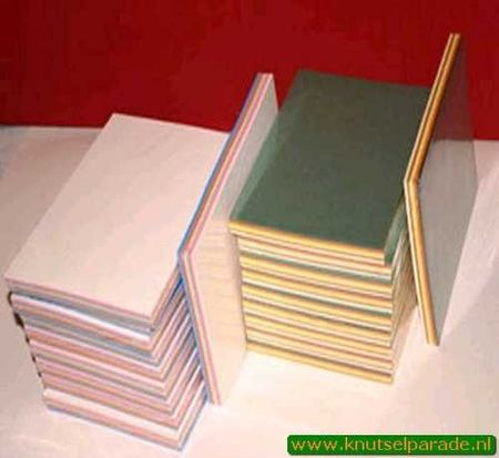 Top Hobby lederlook papier 5 kleuren 50 vel A5 nr. KB 117