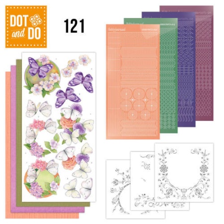 Dot and Do 121 Bloemen en Vlinders DODO121