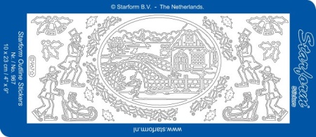 Starform sticker goud kerst 967 (Locatie: HH158 )