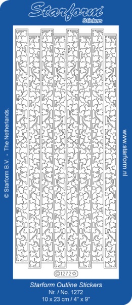 Starform sticker zilver randje 1272 (Locatie: L209)