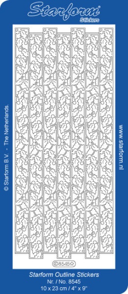 Starform stickervel hulst goud 8545 (Locatie: C262 )