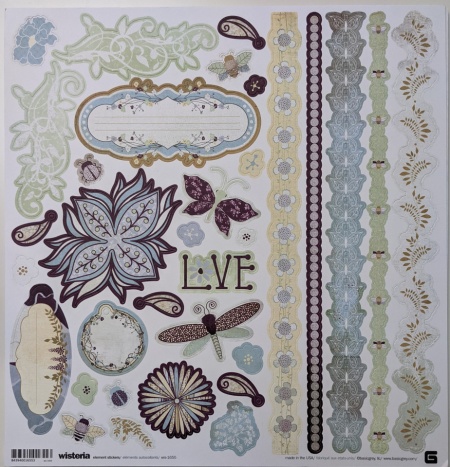 Wisteria scrapbook collection pack wis-1655