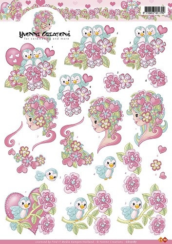 Yvonne Creations knipvel Valentijn CD10187 (Locatie: 2218)