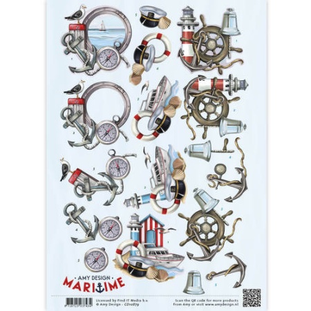 Amy Design knipvel marine CD10879 (Locatie: 2405)