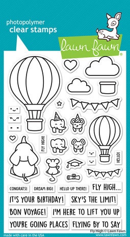 Lawn Fawn Clear Stamp Fly High LF3069 (Locatie: i253)