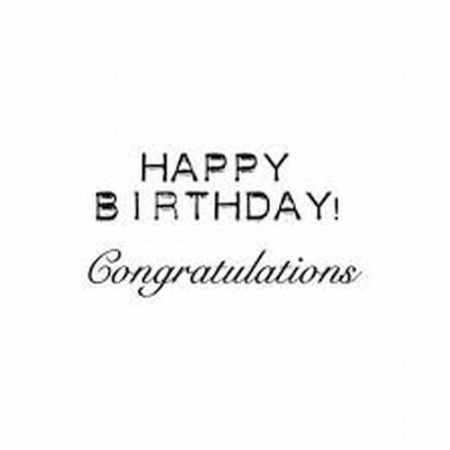 Marianne Design Clearstamp Happy Birthday/Congratulations CS0883 (Locatie: NN023)