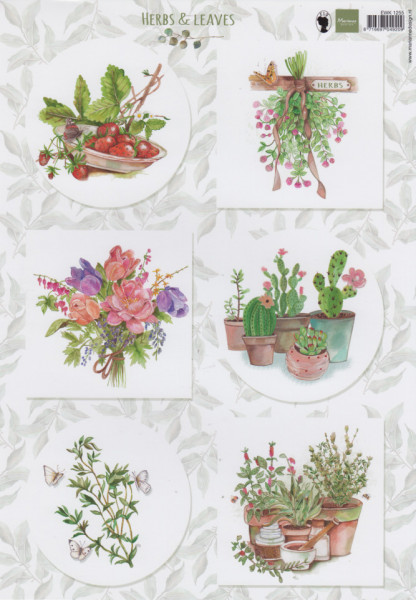 Marianne Design knipvel Herbs & Leaves EWK1255 (Locatie: 6736)