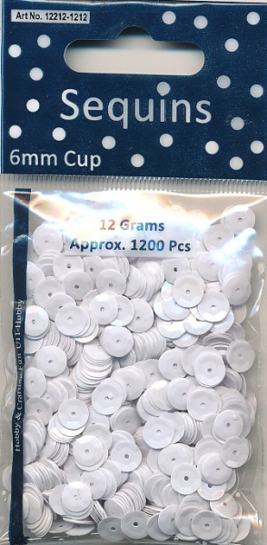 Sequins Regular White Cup 12212 1212 (Locatie: 1d)
