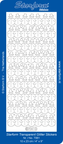 Starform sticker glitter goud/zilver 7061 (Locatie: HH118)
