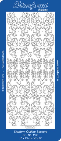 Starform sticker zilver 1160 (Locatie: S65)