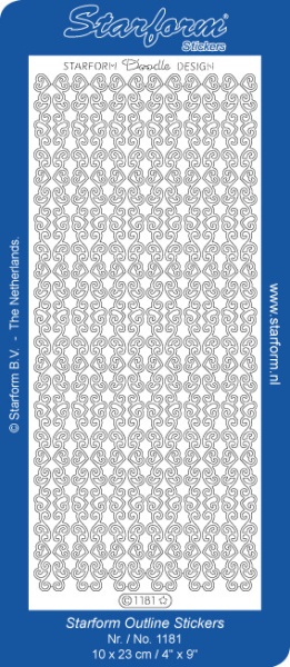 Starform stickervel goud randjes 1181 (Locatie: T036)