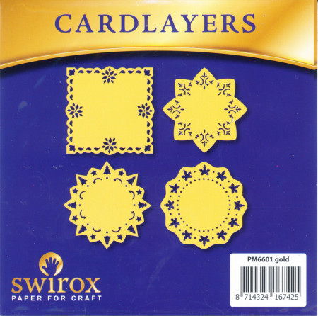 Swirox oplegkaarten goud vier stuks PM6601 (Locatie: M104)