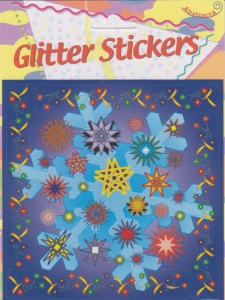 Abstracta glitter stickers sterren (Locatie: 0920)