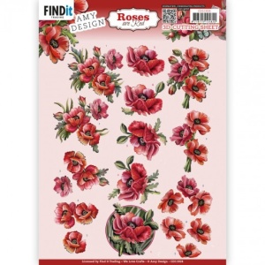 Amy Design knipvel klaprozen CD11924 (Locatie: 1708)