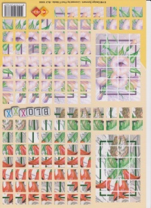Card Deco knipvel bloxxx bloemen BLX 10001 (Locatie: 2767)