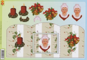 Card Deco knipvel kerstmis CD10052 (Locatie: 2239)