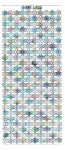 Doodey stickervel bloemenrand multicolor DD6526 (Locatie: L238)