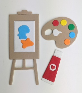 Foam Stickers Schilderen, 3 stuks