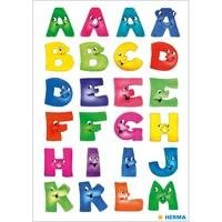 Herma stickers letters A-Z leuke gezichten 2 vel 4194 (Locatie: HE011)