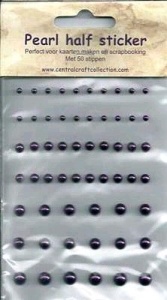 Hobby Idee zelfklevende plakparels paars 50 stuks PK-0004 (Locatie: K2)