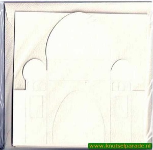Ilses tempel, 3x kaart, 3x envelop, creme nr. 21024/2 (Locatie: OO029)