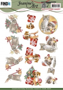 Jeanine's Art knipvel kerstmis CD12082 (Locatie: 5025)