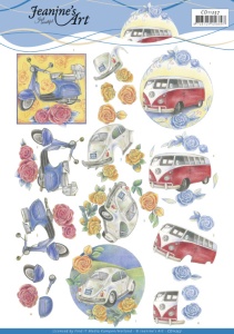 Jeanine's Art knipvel oldtimers CD11257 (Locatie: 4341)