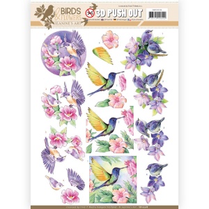 Jeanine's Art stansvel Birds & Flowers SB10318 (Locatie: 5610)