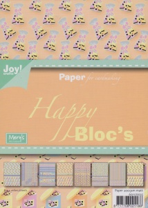 Joy Crafts blok A5 Happy Bloc's sweet engelse drop 6011 0035