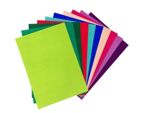 Joy! Fluweel papier zelfklevend 10 vel A4 intensieve kleuren 8011/0003 (Locatie: 4612)