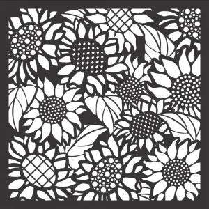 LDRS Creative stencil Sunflower 15 x 15 cm LDRS3260 (Locatie: 1516)