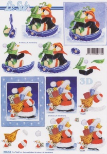 Le Suh knipvel pinguin en kerstbeer 777210 (Locatie: 1626)