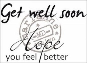 Marianne Design Clear stamp Get well soon CS0895 (Locatie: NN028)
