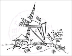 Marianne Design clear stamp molen EWS2201 (Locatie: I386 )