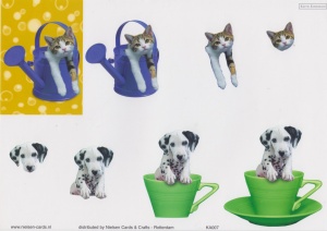 Nielsen Cards knipvel honden en katten KA007 (Locatie: 0523)